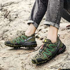 Men's Camo Hiking Sneakers Wear Resistant Non Slip Outdoor Shoes