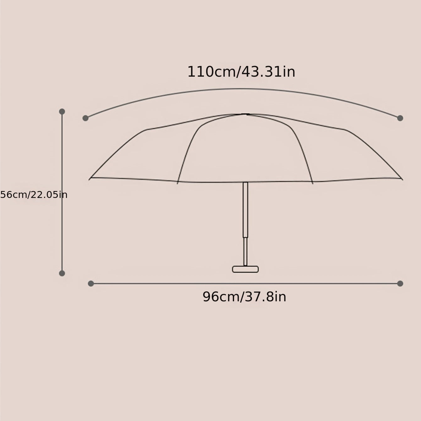 Small Flower Pattern Auto Umbrella