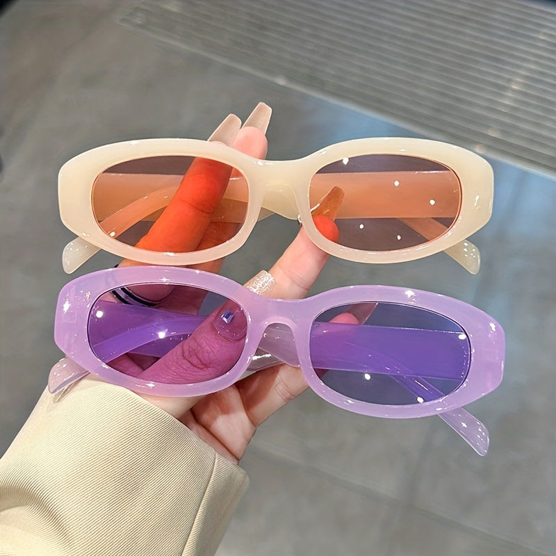 Oval Jelly Sunglasses UV400 - Beach Party Club Glasses