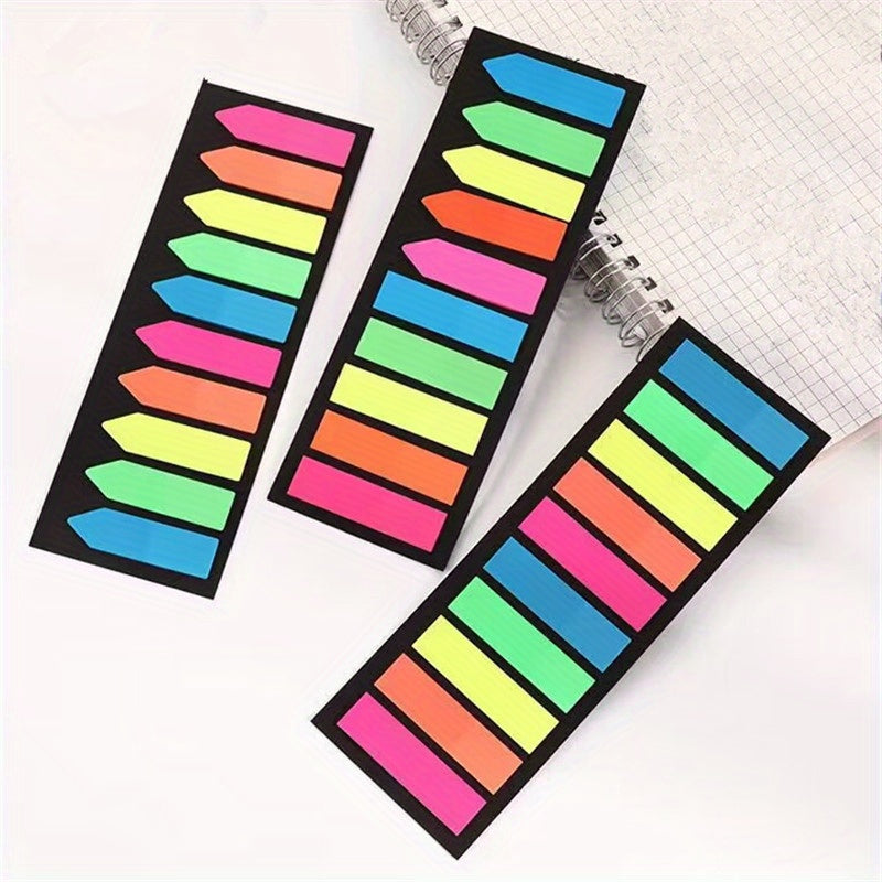 200 Sheets Colour Memo Pad Sticky Notes Bookmark Marker Sticker Paper