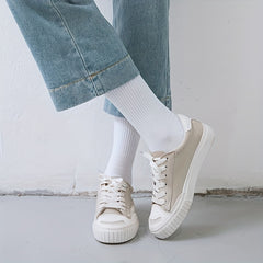 6 Pairs Breathable Mid Tube Women's Socks