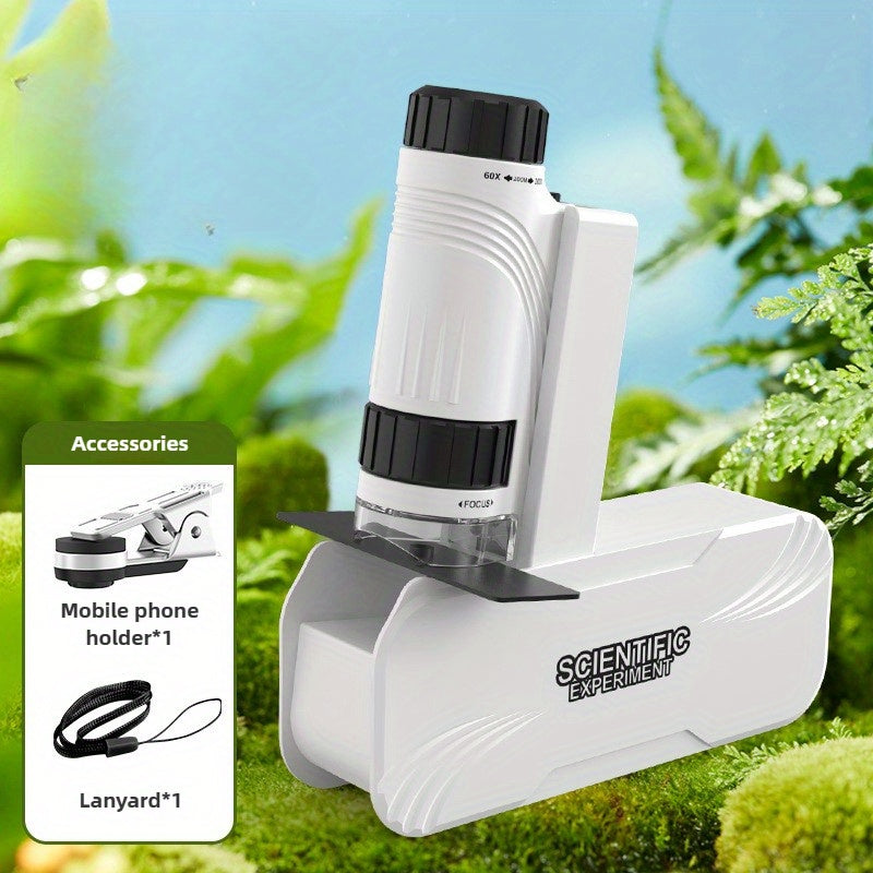 Kids' Portable Microscope with Detachable Base Compact Science Toy
