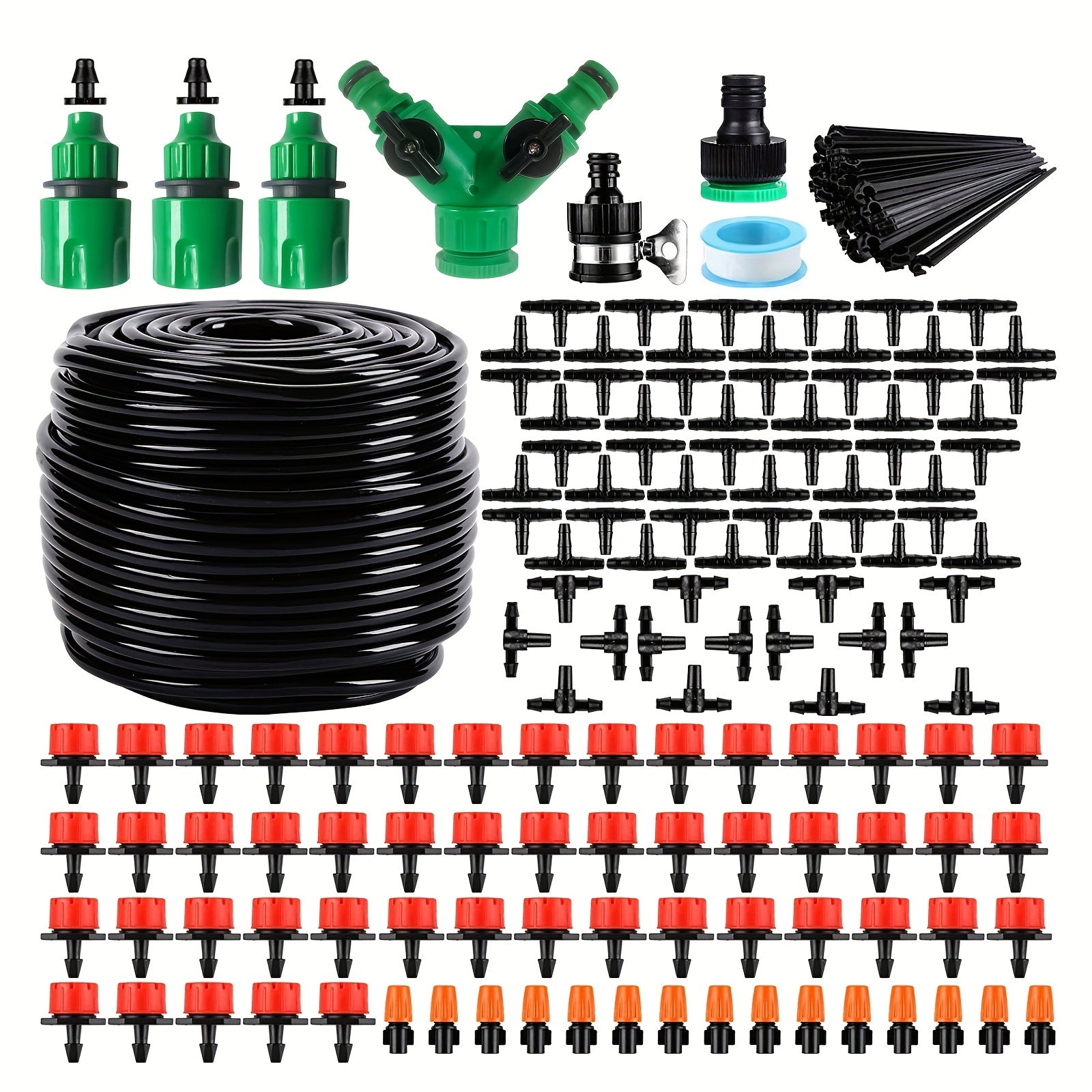 164ft DIY Garden Drip Irrigation System - Save Time & Water