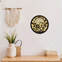 LED Fairy Tale Story Shape Retro Wooden Sign Wall Lamp