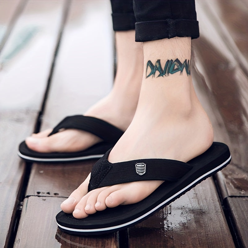 Men's Non Slip Outdoor Flip Flops - Casual Walking Slippers