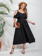 Elegant Women's Black Leather Handbag