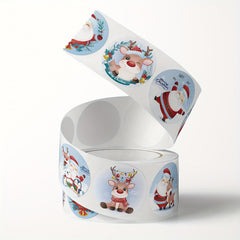 500pcs Christmas Santa Claus Elk Stickers Holiday