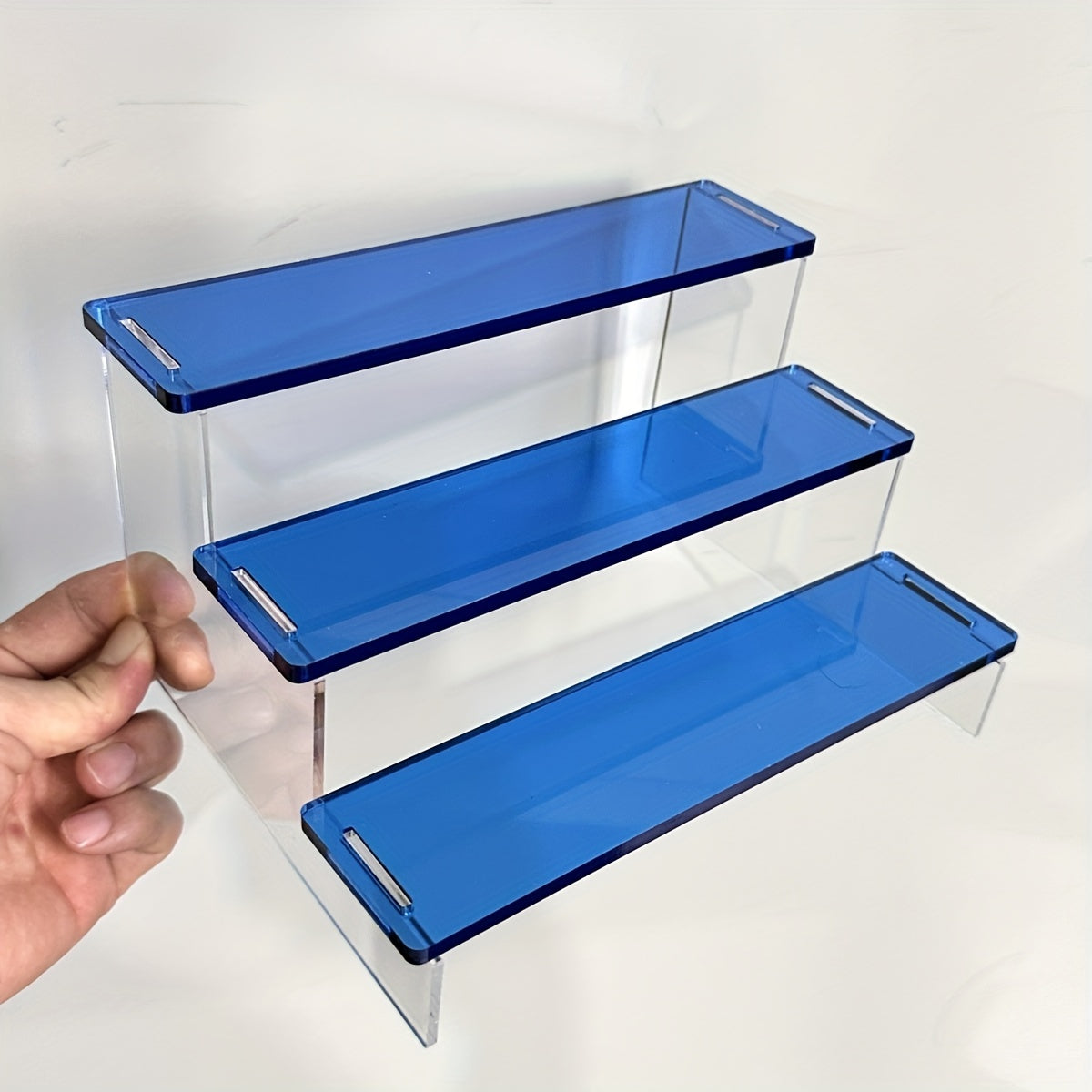 3-Layer Colored Acrylic Display Rack for Collection Pop Figures Toys