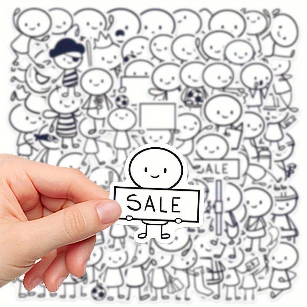 66 Character Illustration Stickers for DIY Decorations