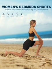 Drawstring Elastic Sports Shorts Summer Running Outdoor Women's Clothing