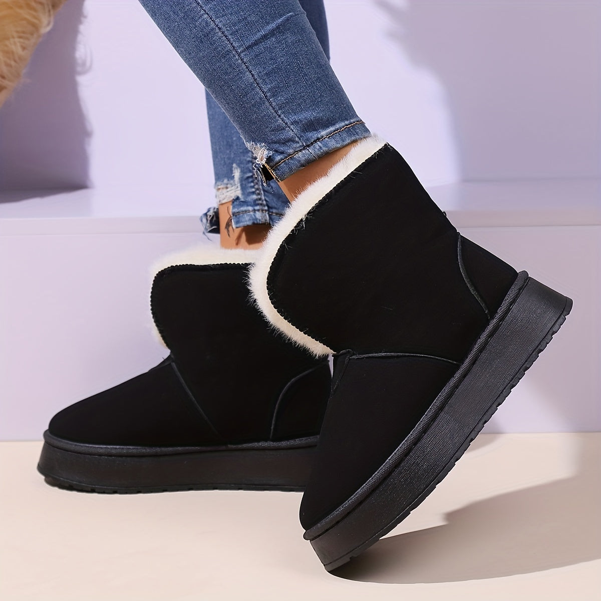 Women's Non slip Thickened Snow Boots Warm Outdoor Boots