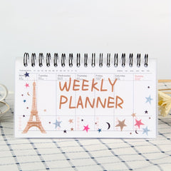 Small Weekly Schedule Book Portable Coil Student Notepad