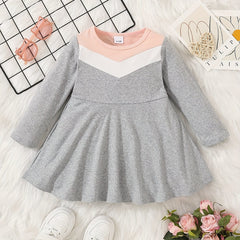 Baby Girls Long Sleeve Pleated Dress