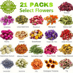 Dried Flowers Herbs Candle Soap Making Tea Baking Sachets - Lemon Lavend