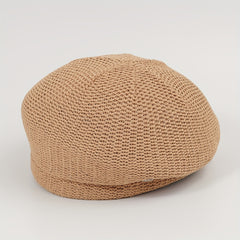 Warm Knitted Beret Hat French Style Painter Hat for Women