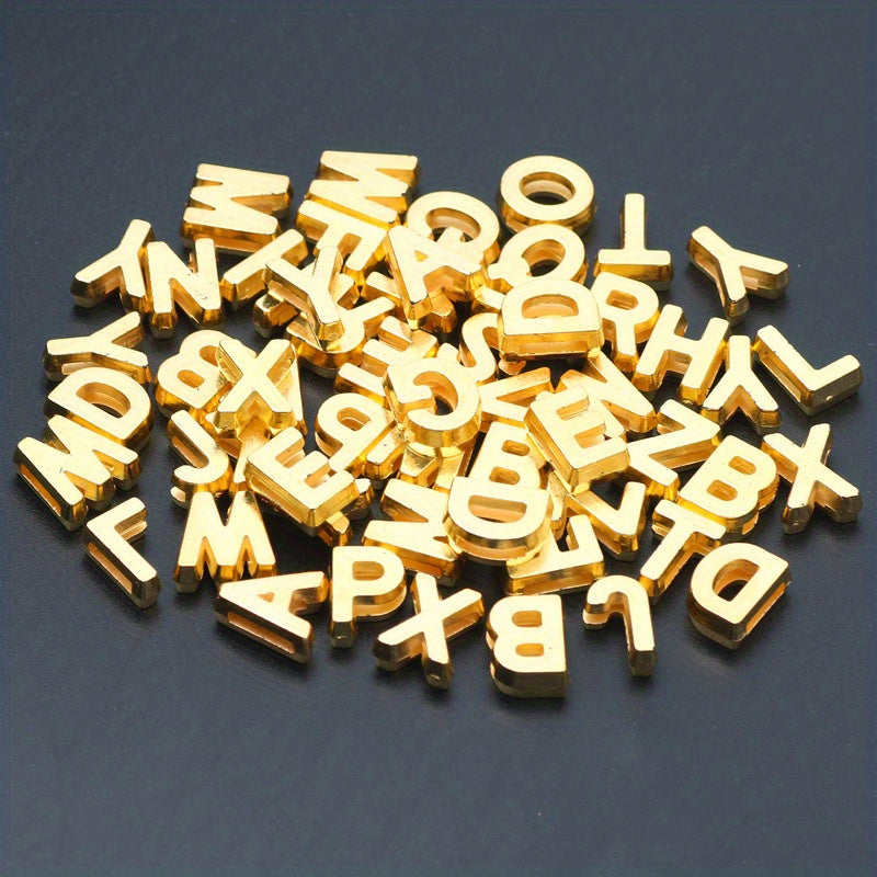 50pcs Large Letter Acrylic Beads Multicolor for DIY Necklace Bracelet Toys