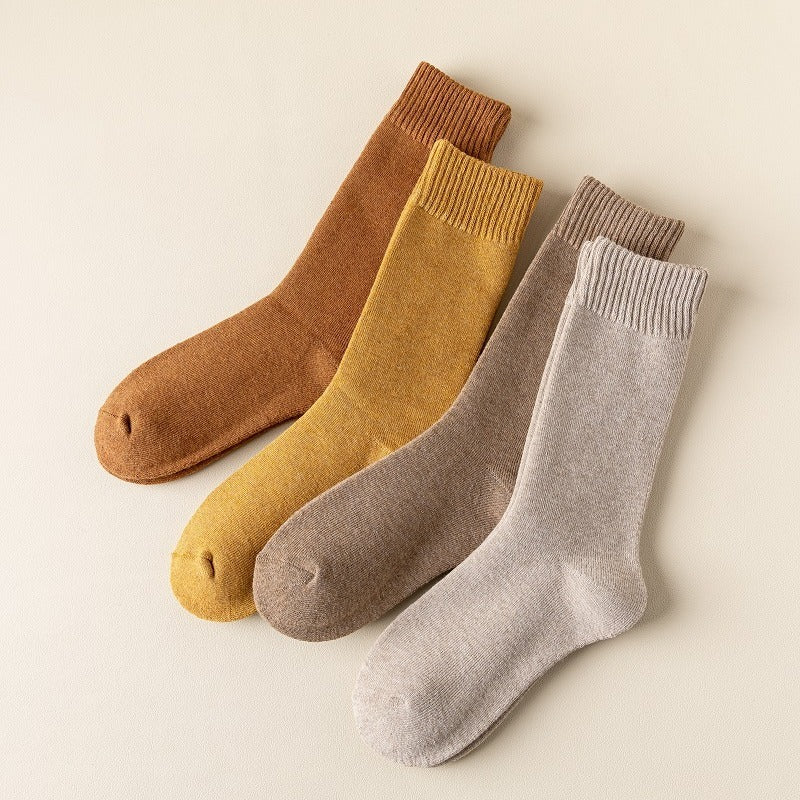 4 Pairs Thermal Boot Socks Winter Thickened Warm Thick Thread Towel