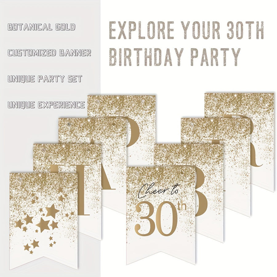 30th Birthday Silver Flower Wreath Balloon & Confetti Decoration