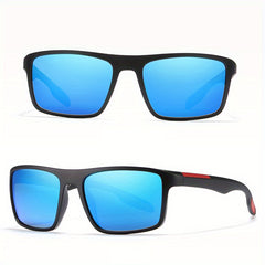 Polarized Sports Sunglasses Rectangular Frame for Men Women