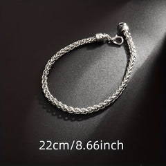 Men's Dragon Claw Buckle Silver Chain Bracelet Gift
