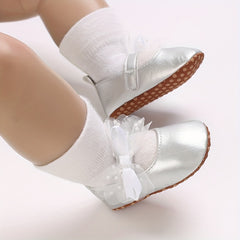 Bowknot Ballet Flat Shoes for Baby Girls Lightweight Walking Shoes