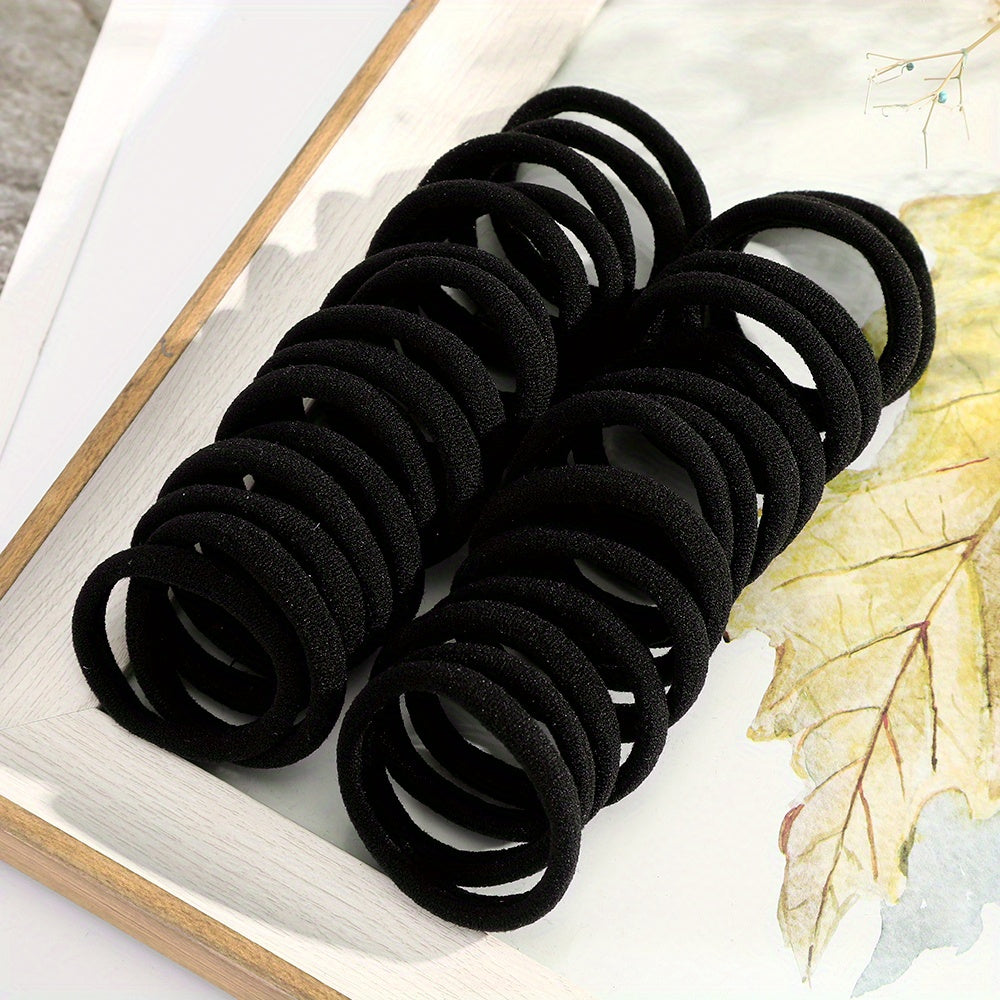 50pcs Elastic Hair Tied Rope Hair Band for Women Men Boys Girls