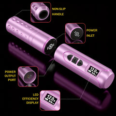 Pink Microblading Tattoo Pen Machine Eyebrow Semi Permanent Makeup Pen