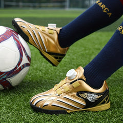 Kids Turf Soccer Shoes Athletic Shock Absorption Non slip Sneakers