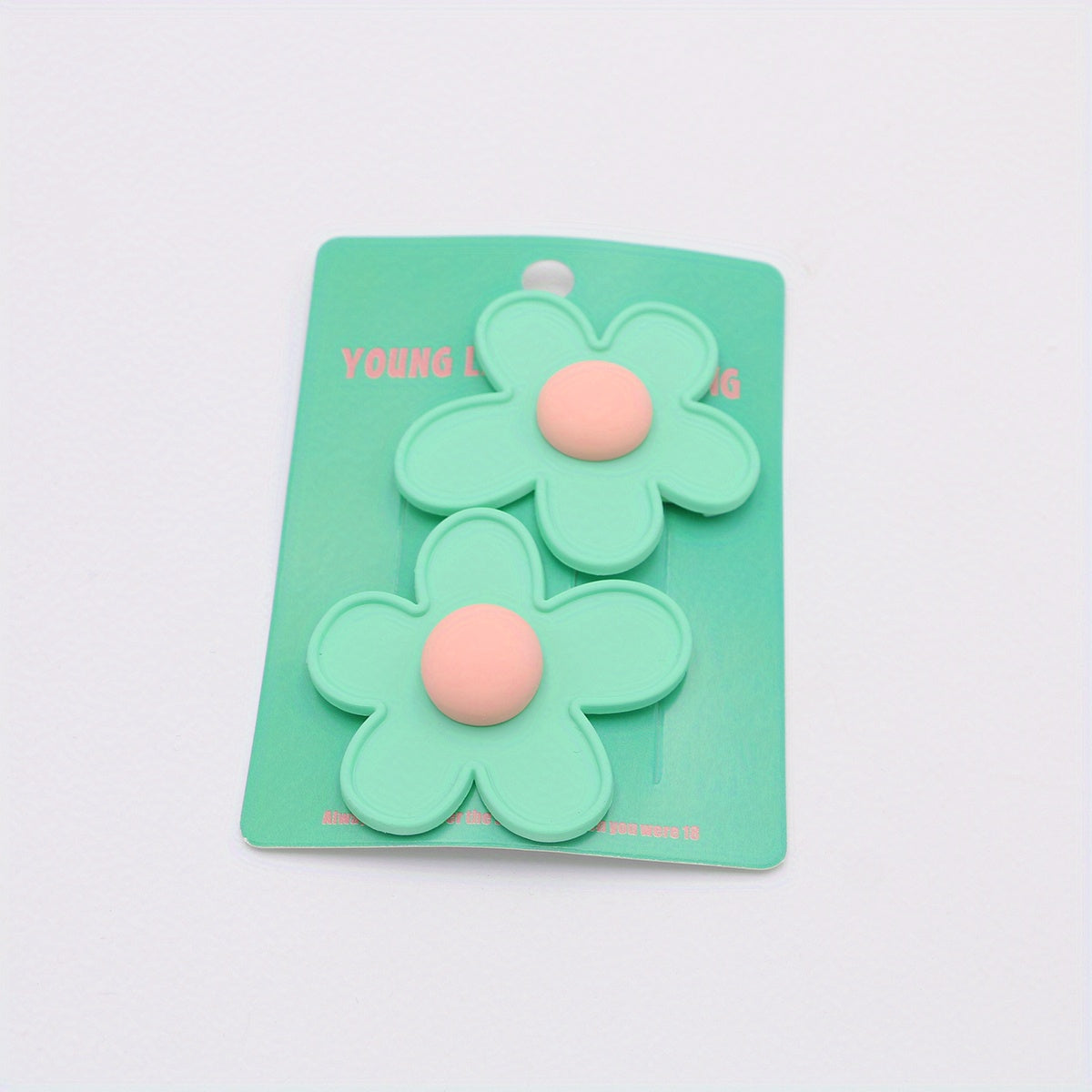 2Packs Flower Hair Clip Barrette Retro Floral Hair Clips Girls Women Kids