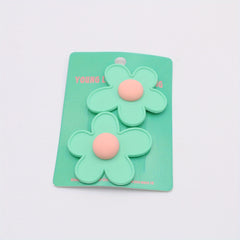 2Packs Flower Hair Clip Barrette Retro Floral Hair Clips Girls Women Kids