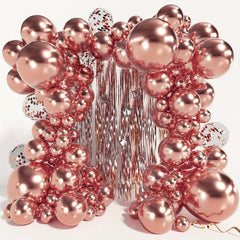 105pcs Halloween Lights Metallic Latex Balloons Set