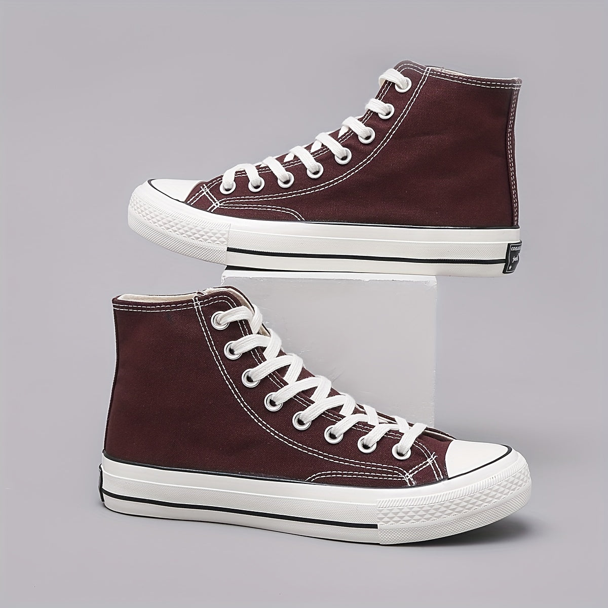 Men's High Top Canvas Shoes Lightweight Casual Sneakers