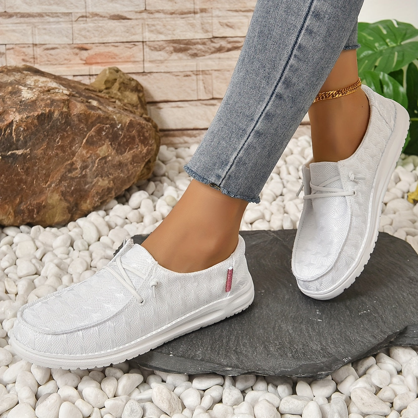 Women's Flat Mesh Loafers Casual Slip On Shoes