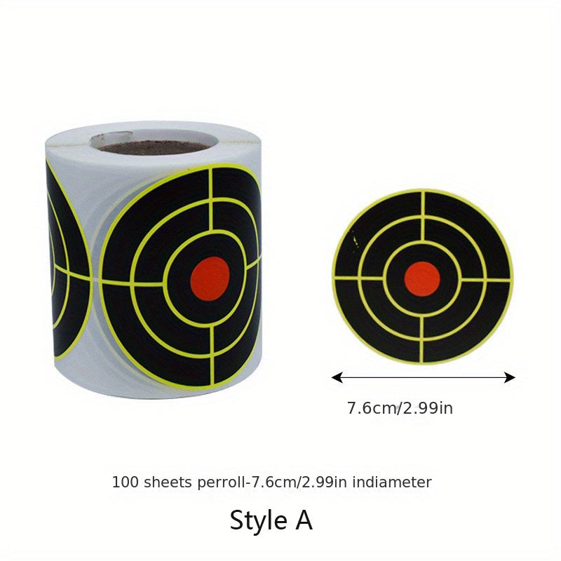 100pcs Fluorescent Splatter Targets for Shooting Fun