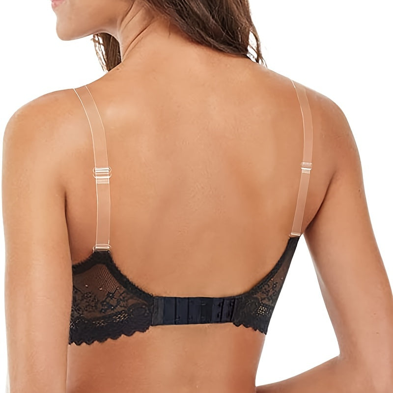 Adjustable Transparent Bra Straps Elastic Non slip