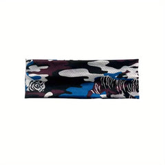 Men's Camo Ice Silk Sports Headband Elastic