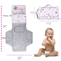 Waterproof Portable Baby Changing Pad Diaper Bag Mat