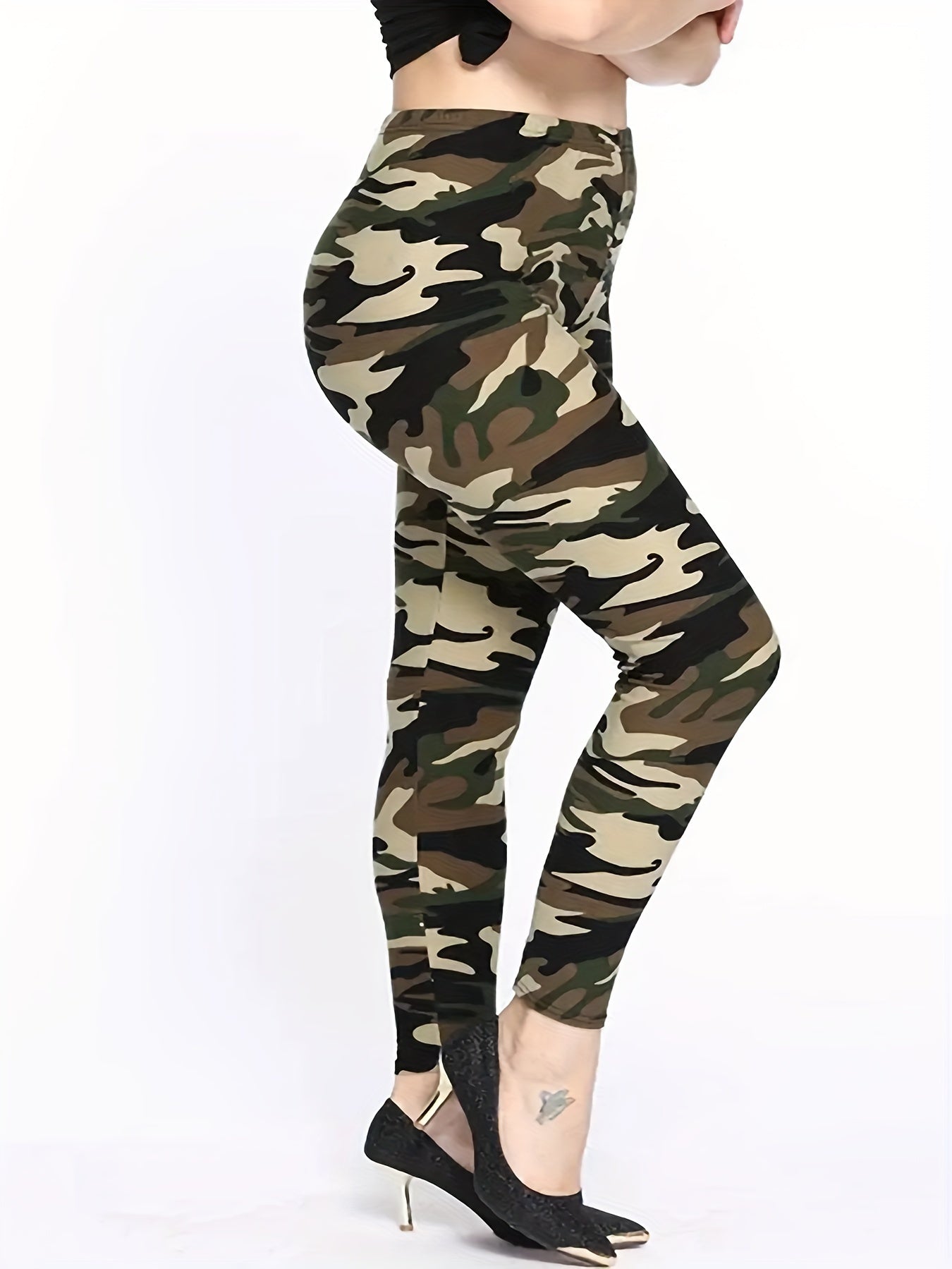  Camo High Rise Stretch Leggings
