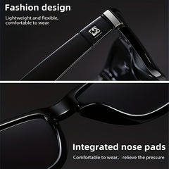 Men's Square Polarized Sunglasses UV 400 Protection