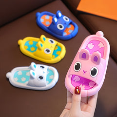 Cartoon Rabbit Slippers For Baby Girls Non Slip Lightweight Open Toe Slippers