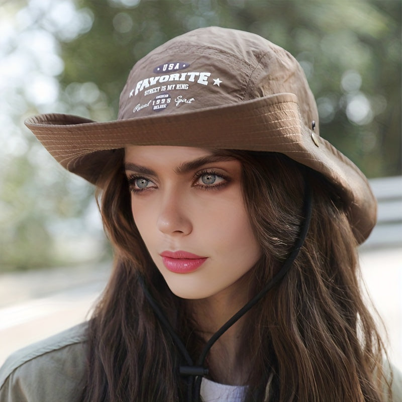 Cowboy Bucket Hat Wide Brim UV Protection Sun Hat