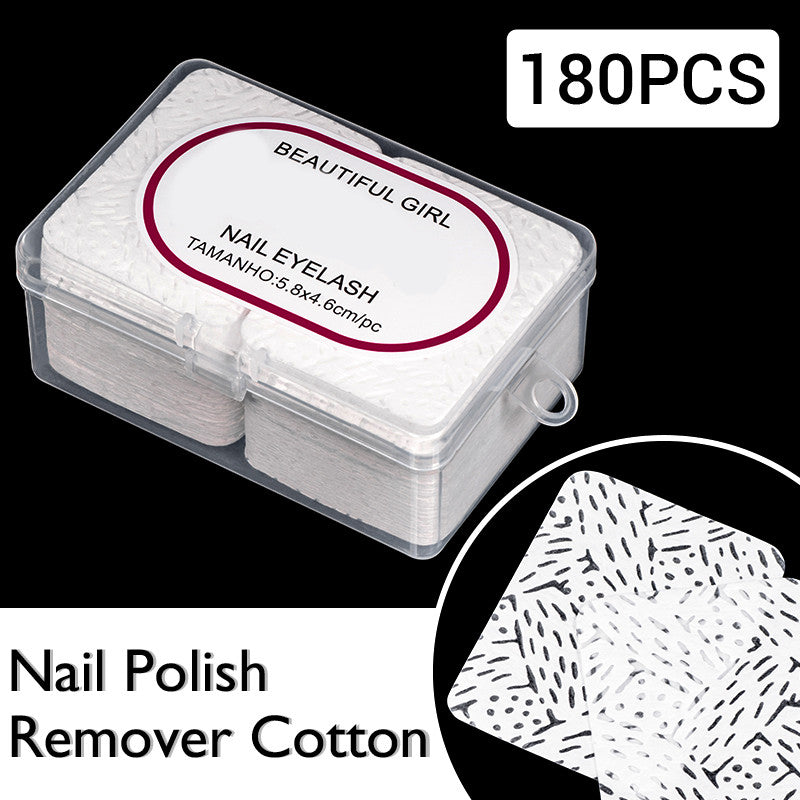 Double Sided Nail Polish Remover Cloth - Makeup Nail Remover Cotton