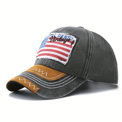 US Flag Baseball Cap Sun Hat Duck Tongue Cap