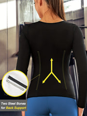 Moisture Wicking Sauna Shirts Waist Training Yoga Tank Tops
