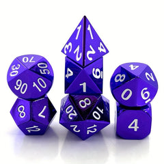 7pcs Metal Dice Entertainment Board Game Set