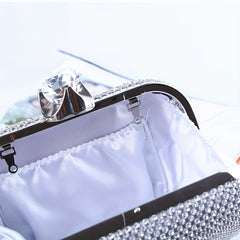 Glitter Rhinestone Clutch Purse Handbag for Prom