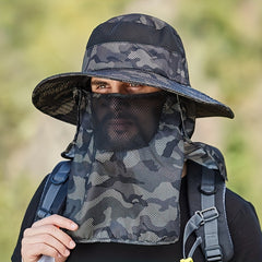 Camouflage Sun Hat Fishing Cap Outdoor Fisherman Hat