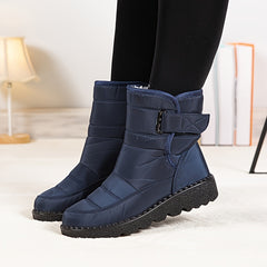 Women's Snow Boots Waterproof Faux Fur Liner Non-Slip Mid Tube Boots