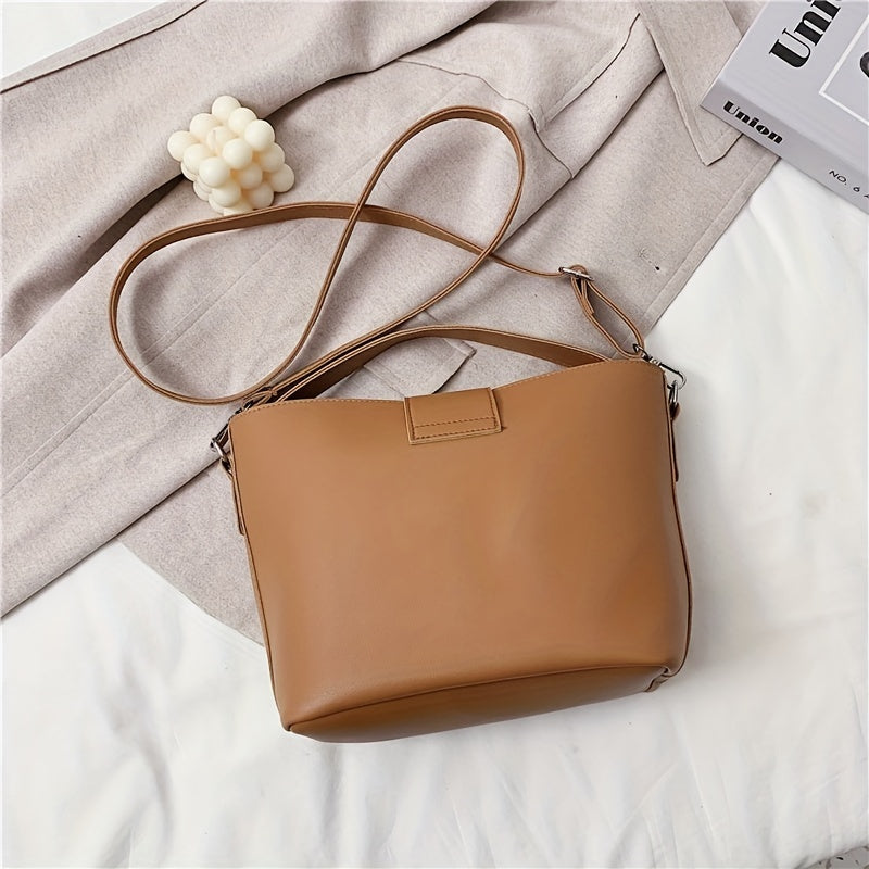 Minimalist Shoulder Bag with Purse for Work