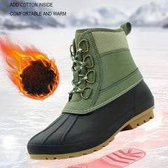 Men's Snow Boots Non Slip Lace Up Shoes For Outdoor Activities